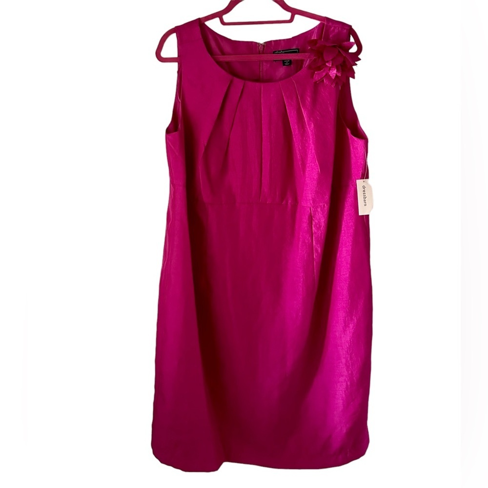 Dressbarn Collection Women's Dress Sleeveless U Neck Pink Size 18